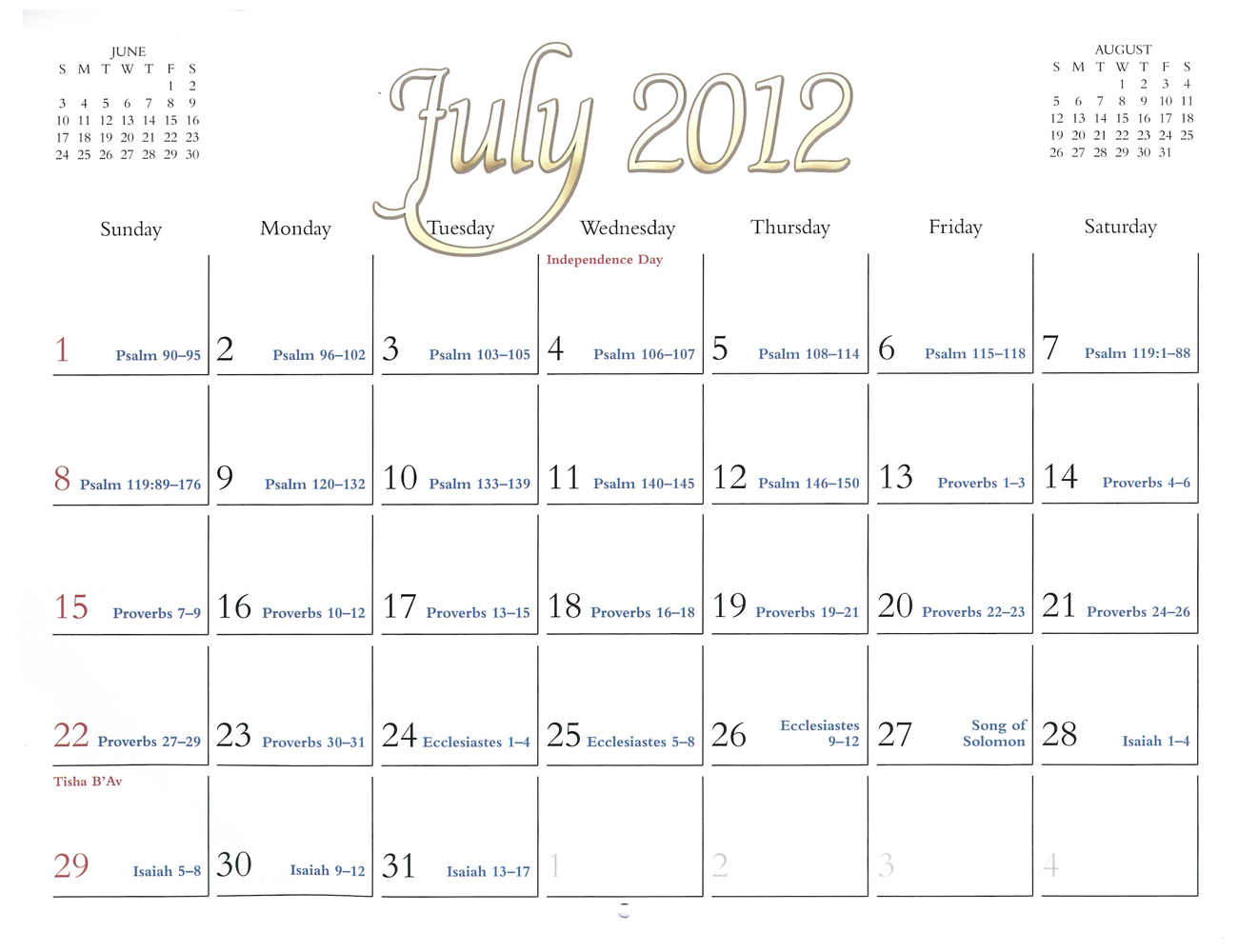 2012 Prophecy Calendar: July - Paul's Letter to the Church at Colosse