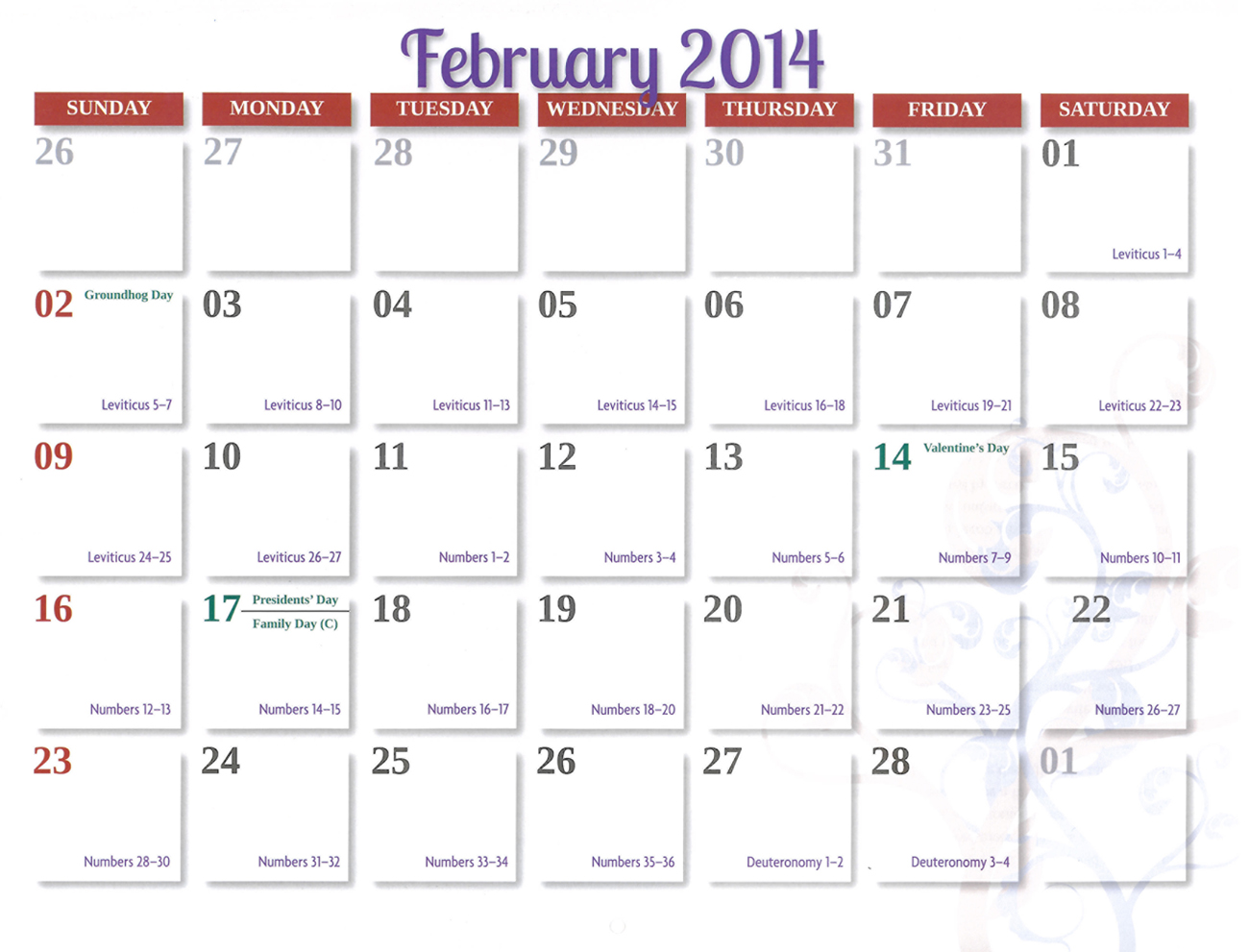 2014 Prophecy Calendar: February - Prophecies of Isaiah