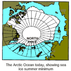 Picture Showing the Climate of the Arctic Ocean Today