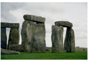 Picture Showing The Stone Figures at Stonehenge
