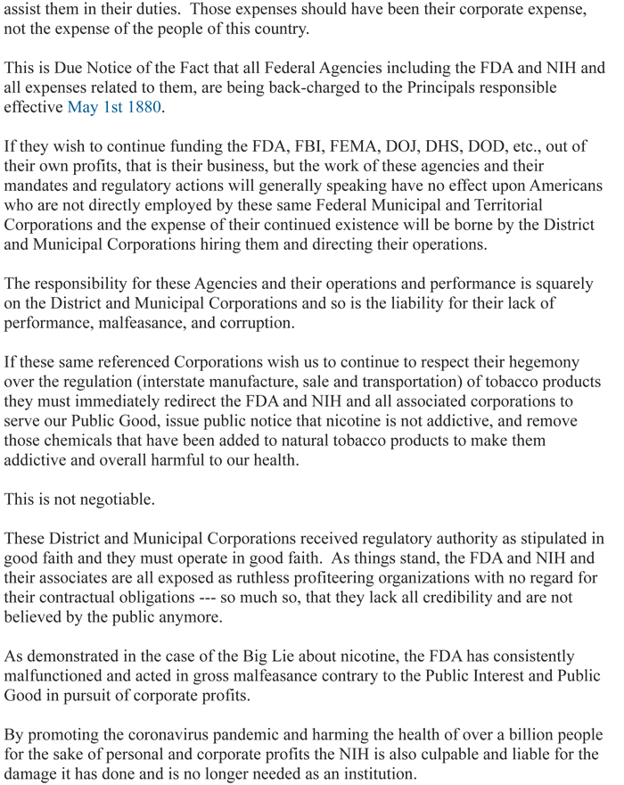 End of FDA and NIH: Page 4
