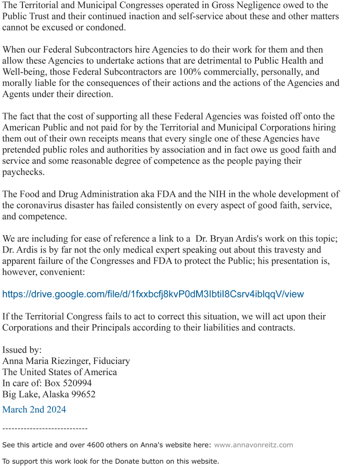 End of FDA and NIH: Page 5
