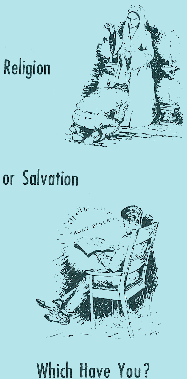Title Page: Religion or Salvation, Which have you?