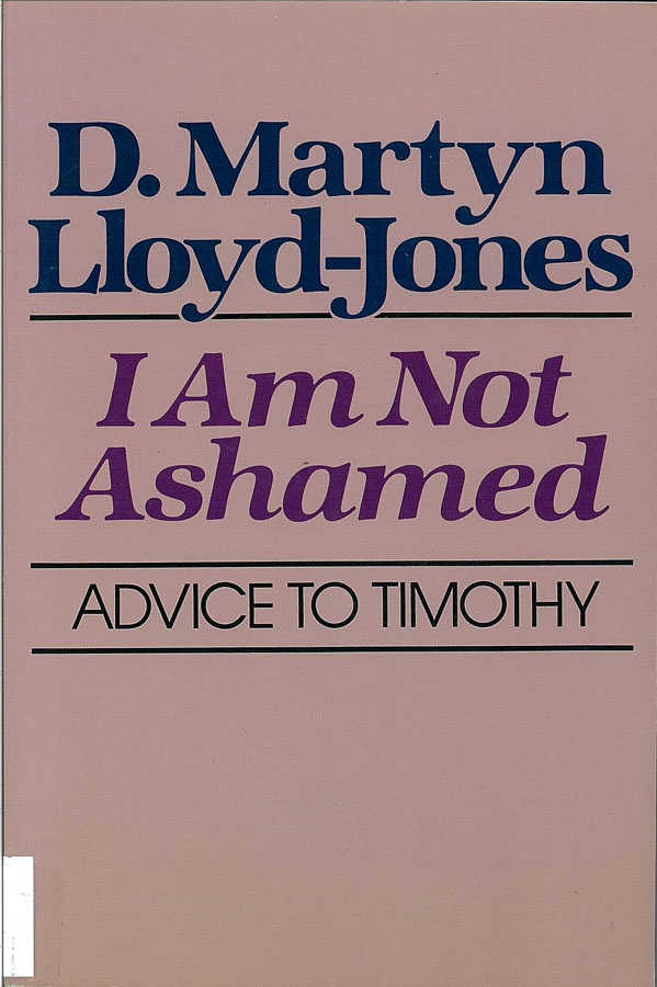 Picture of the front cover of the book entitled I Am Not Ashamed.