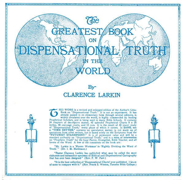 Picture of the front cover of the book entitled Dispensational Truth.