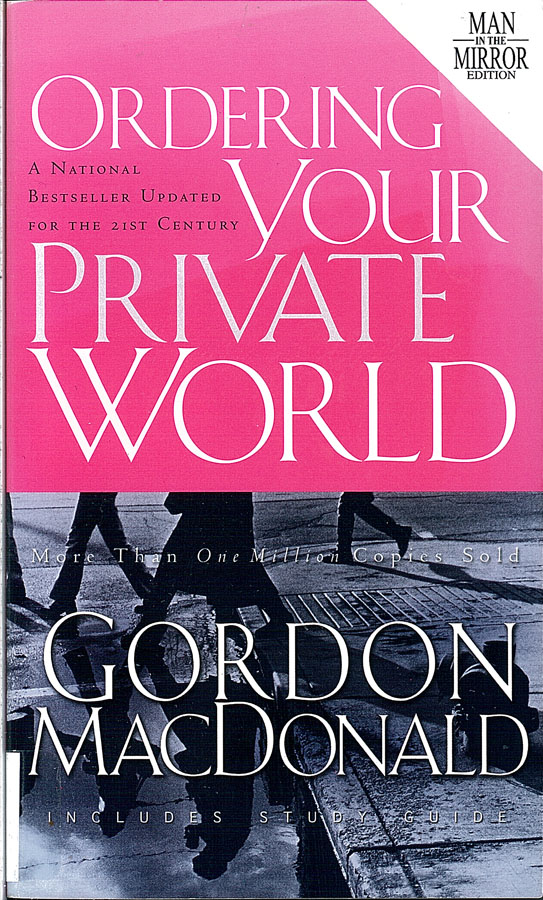 Picture of the front cover of the book entitled Ordering Your Private World.