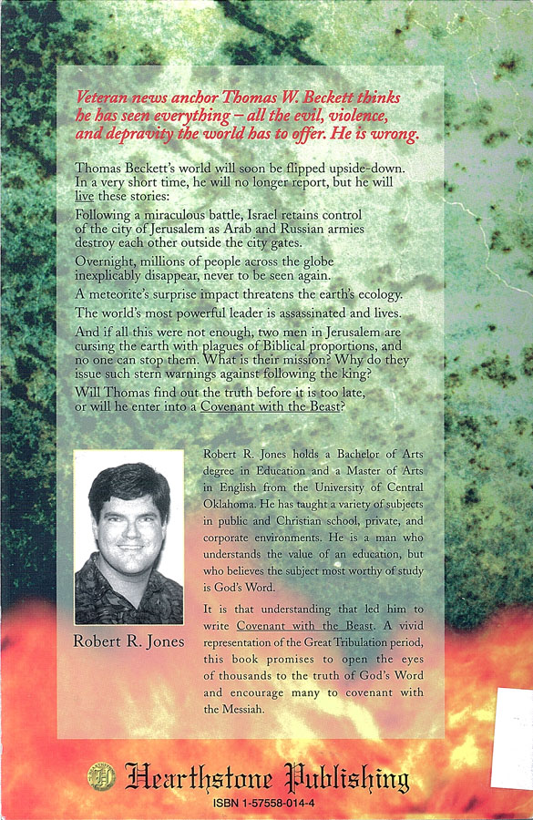 Picture of the back cover of the book entitled Covenant With the Beast.