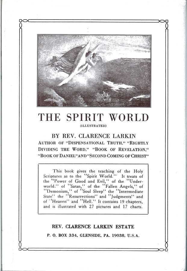 Picture of the front cover of the book entitled The Spirit World.