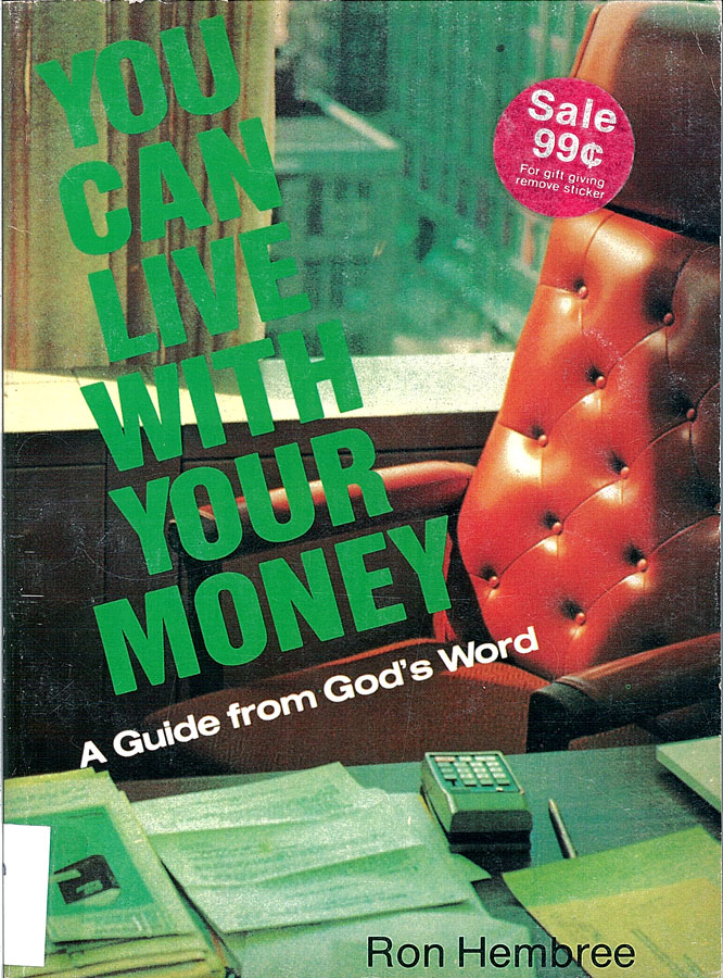 Picture of the front cover of the book entitled You Can Live With Your Money.