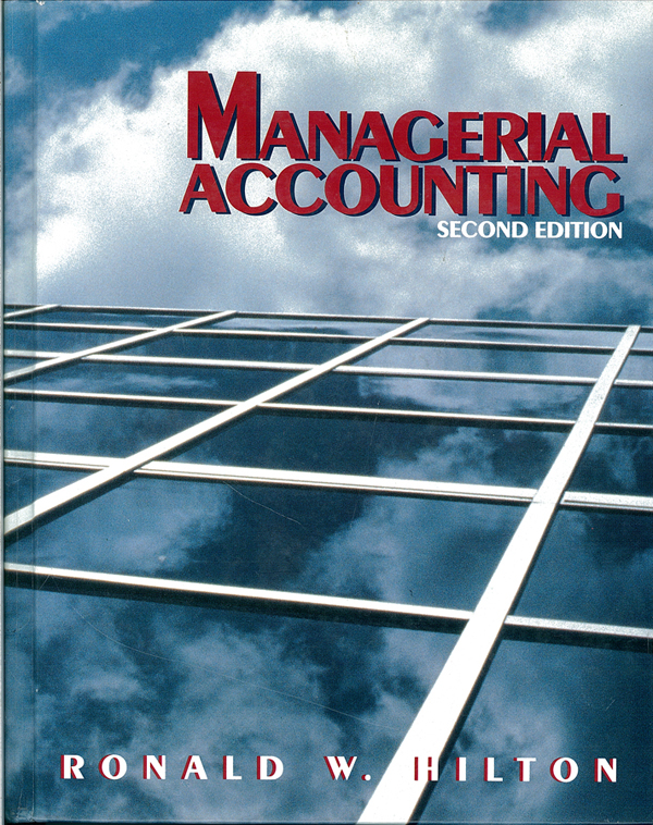 Picture of the front cover of the book entitled Managerial Accounting.