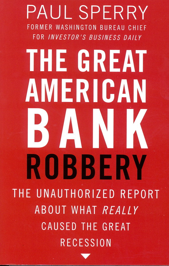 Picture of the front cover of the book entitled The Great American Bank Robbery.