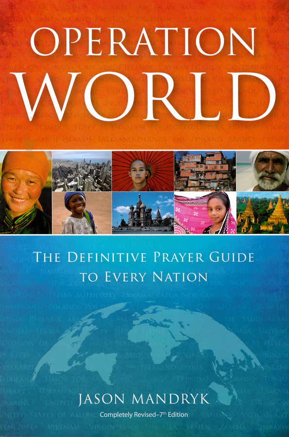 Picture of the front cover of the book entitled Operation World.