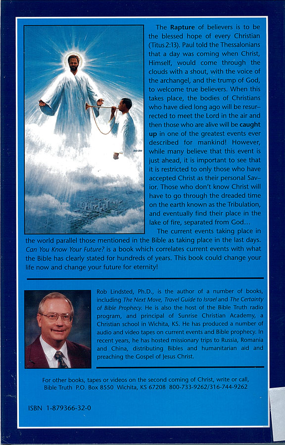 Picture of the back cover of the book entitled Can You Really Know Your Future?