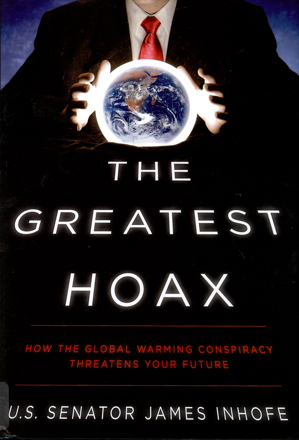 Picture of the front cover of the book entitled The Greatest Hoax.