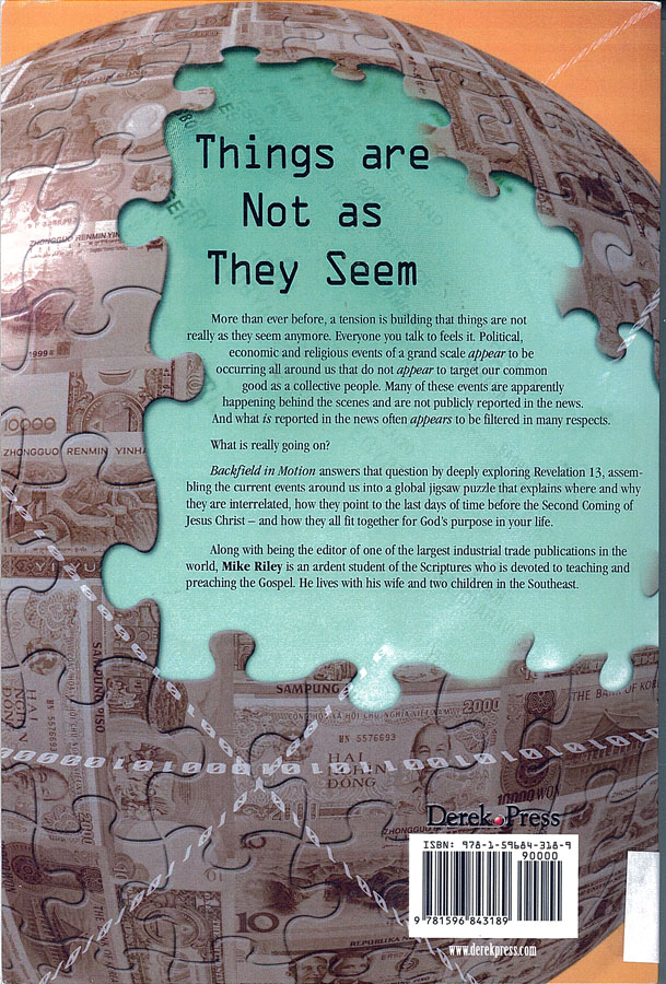 Picture of the back cover of the book entitled Backfield in Motion.