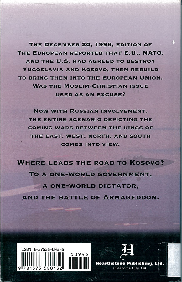 Picture of the back cover of the book entitled NATO: The War Machine of the Revived Roman Empire.