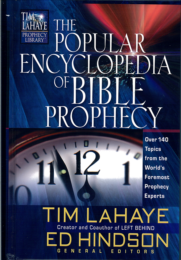 Picture of the front cover of the book entitled The Popular Encyclopedia of Bible Prophecy.