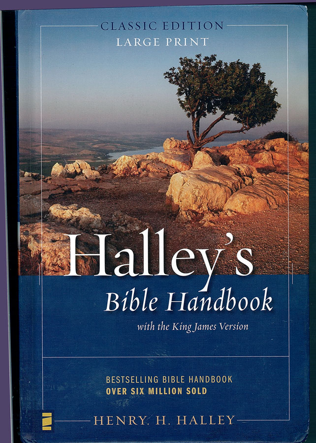 Picture of the front cover of the book entitled Halley's Bible Handbook.