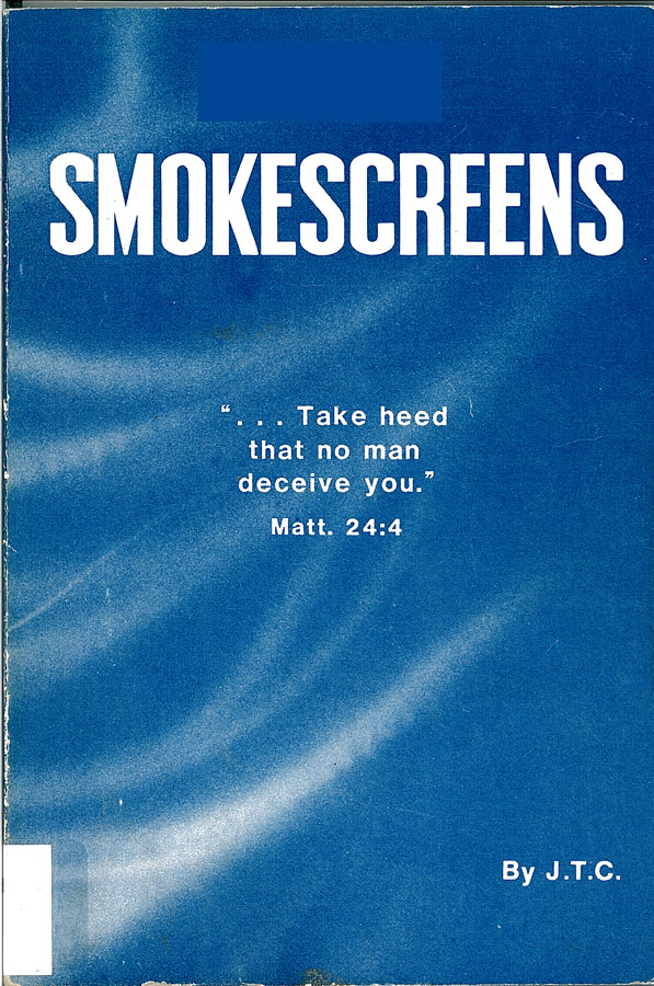 Picture of the front cover of the book entitled Smokescreens.