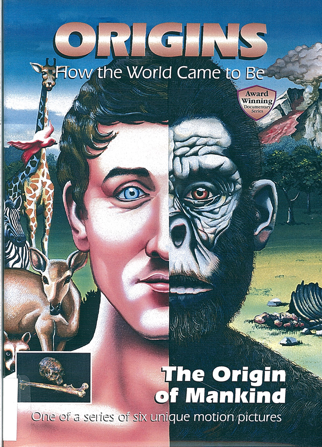 Picture of the front cover of the DVD entitled Origins: The Origin of Mankind.