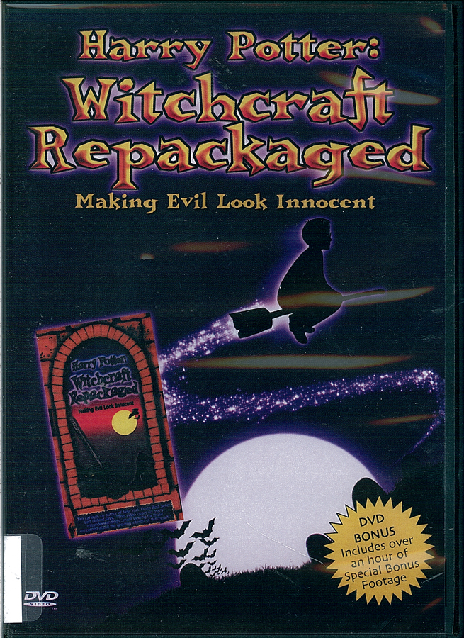 Picture of the front cover of the DVD entitled Harry Potter: Witchcraft Repackaged.