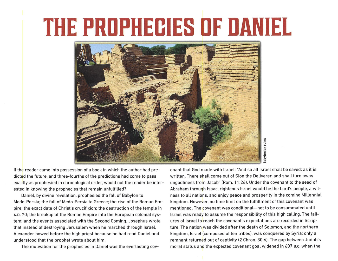 Inside Cover: 2021 Prophecy Calendar