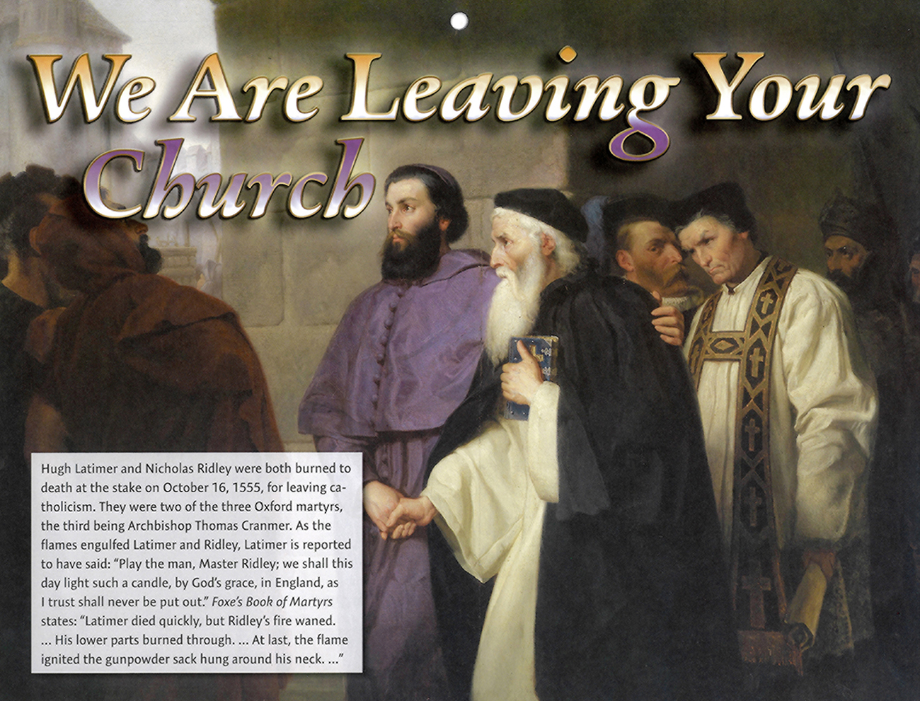 2016 Prophecy Calendar: June - We Are Leaving Your Church