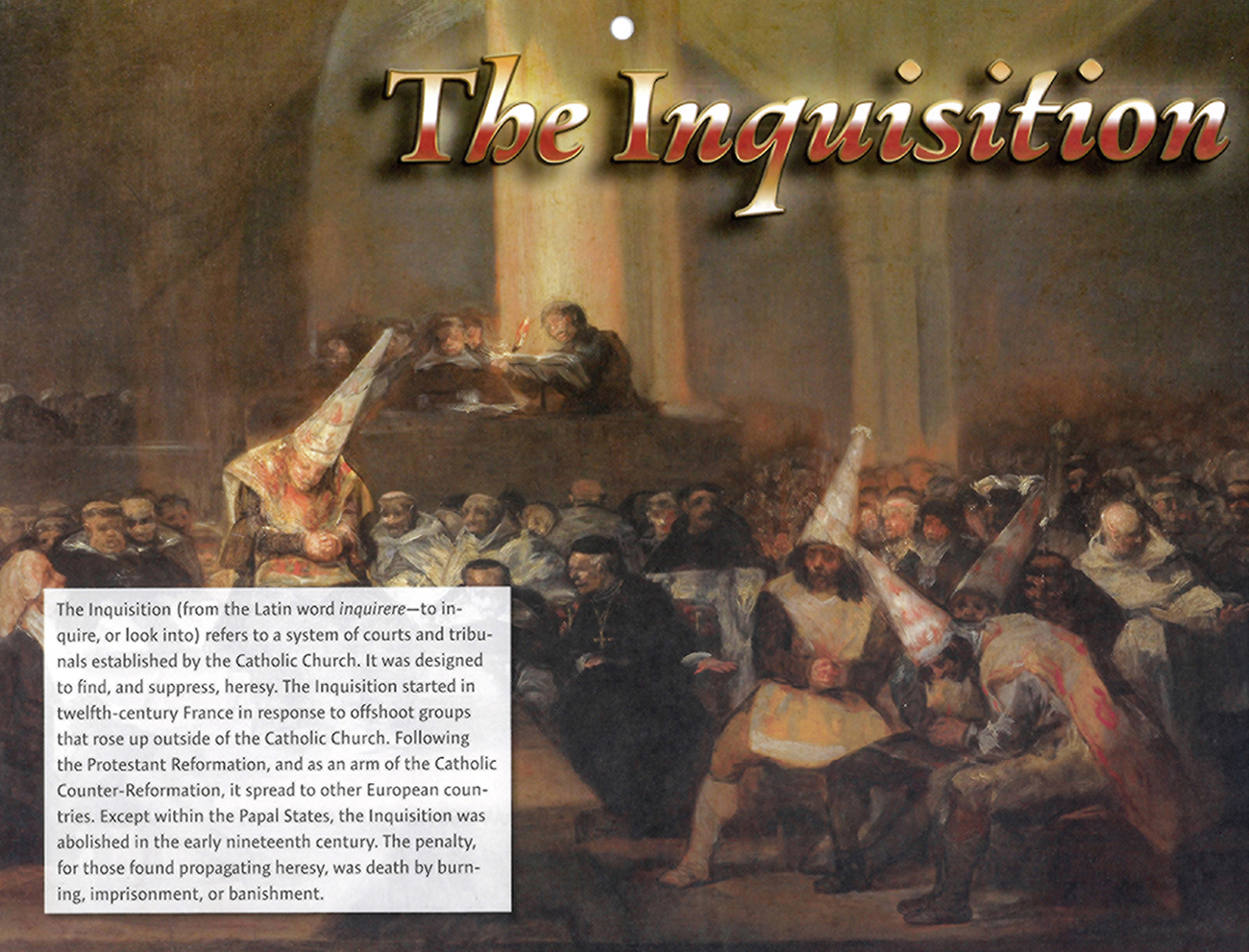 2016 Prophecy Calendar: July - The Inquisition
