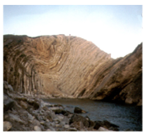 Picture Showing Folded Rock Strata Picture Showing Folded Rock Strata