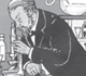 Picture of a scientist using a microscope.
