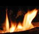 Picture of a burning fire.
