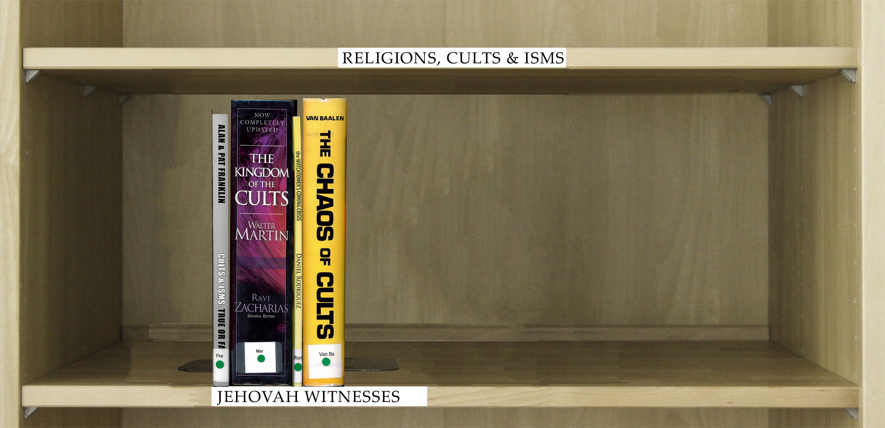 Index of Library Books Under the Category Jehovah Witness. Index of Books Under the Category Jehovah Witness.