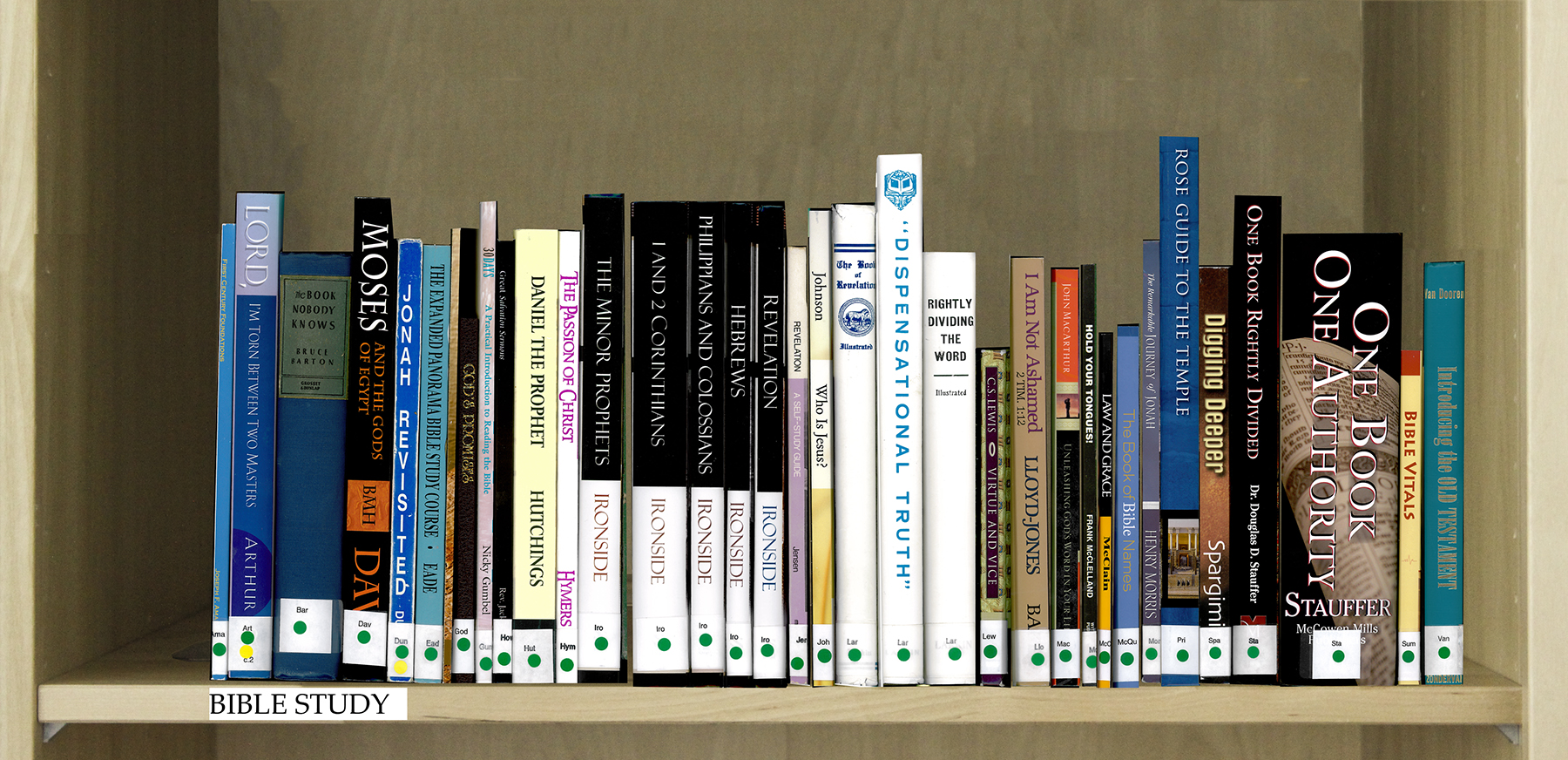 Index of Books Under the Category Bible Study.