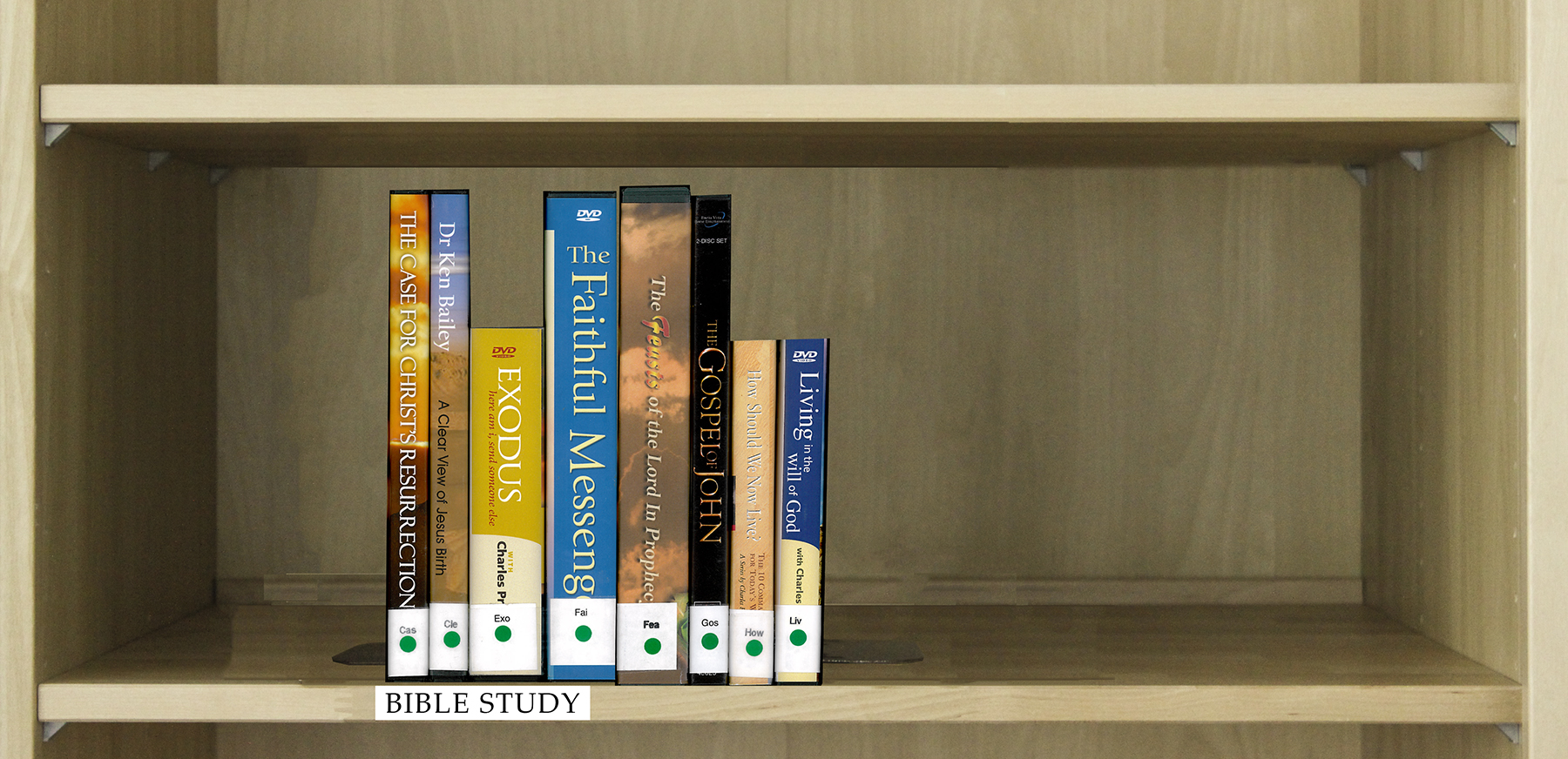 Index of DVD's Under the Category Bible Study.