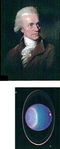 Picture of Sir William Herschel and Uranus