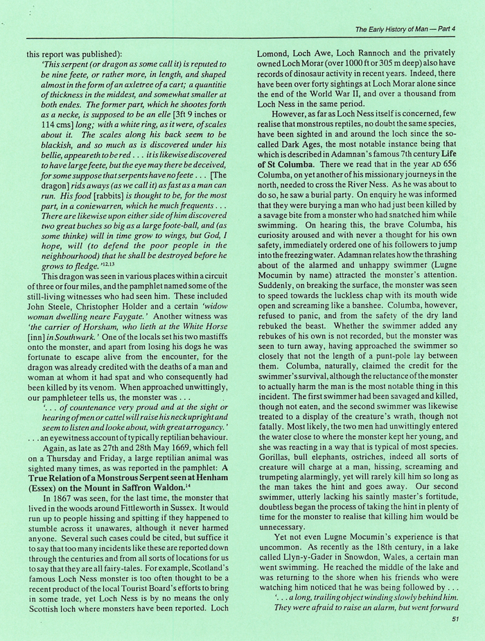 Living Dinosaurs from Anglo-Saxon and other Early Records Living Dinosaurs from Anglo-Saxon and other Early Records