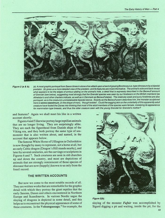 Living Dinosaurs from Anglo-Saxon and other Early Records Living Dinosaurs from Anglo-Saxon and other Early Records