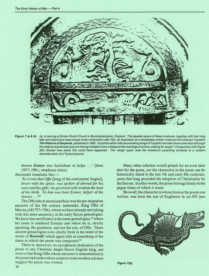 Living Dinosaurs from Anglo-Saxon and other Early Records Living Dinosaurs from Anglo-Saxon and other Early Records