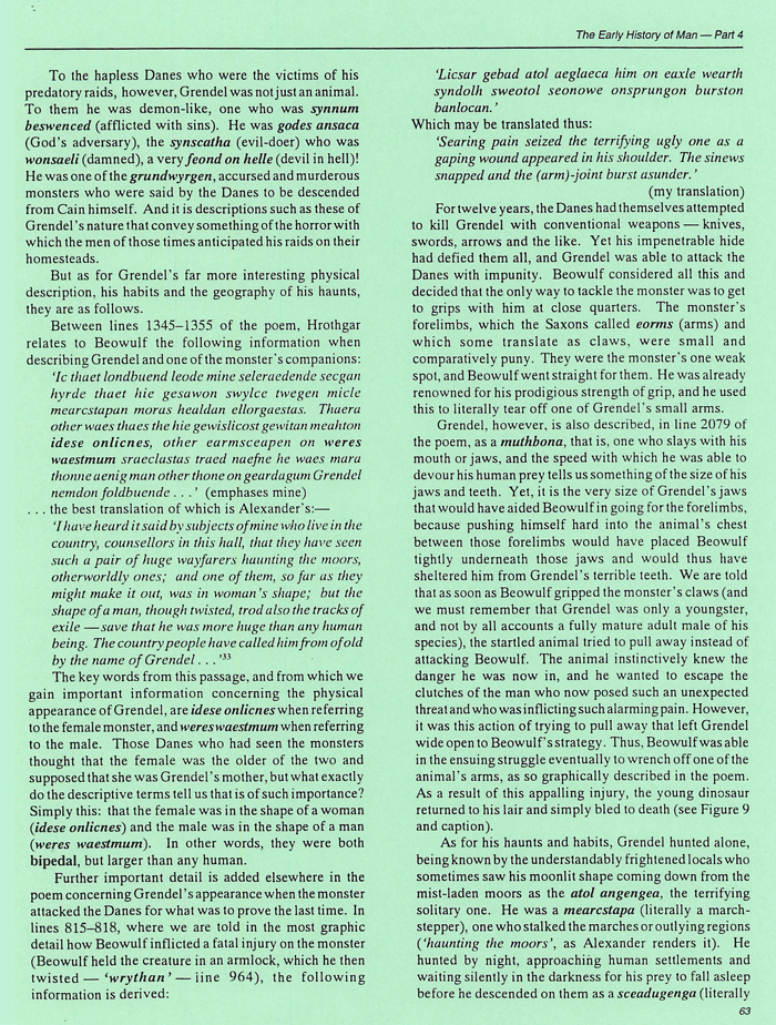 Living Dinosaurs from Anglo-Saxon and other Early Records Living Dinosaurs from Anglo-Saxon and other Early Records