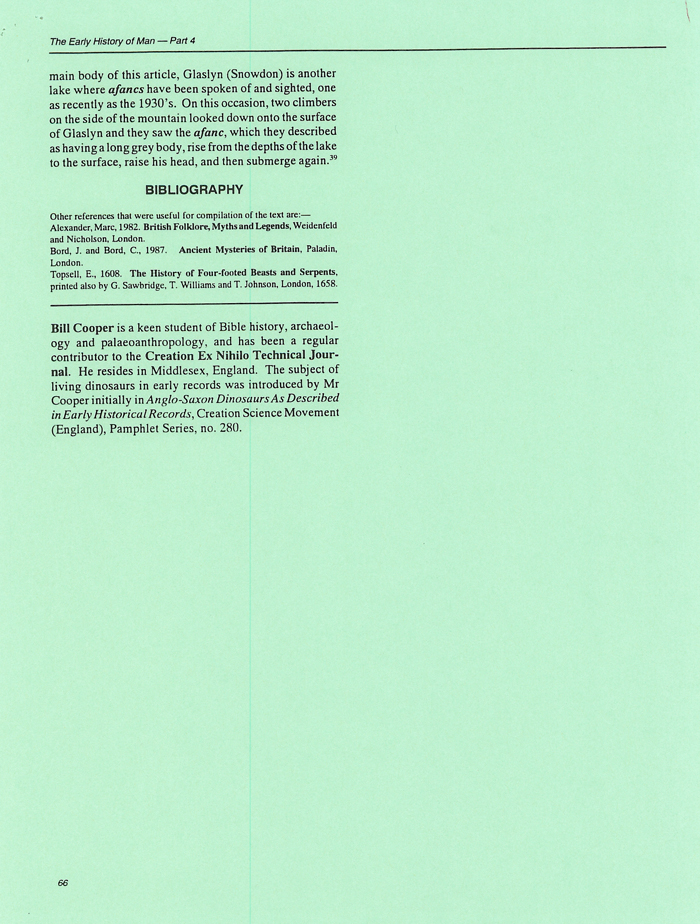 Living Dinosaurs from Anglo-Saxon and other Early Records Living Dinosaurs from Anglo-Saxon and other Early Records