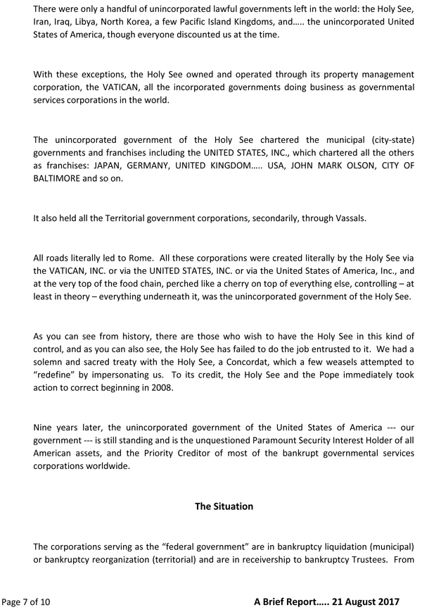 A Brief Report For Those Trying To Understand The New World: Page 7