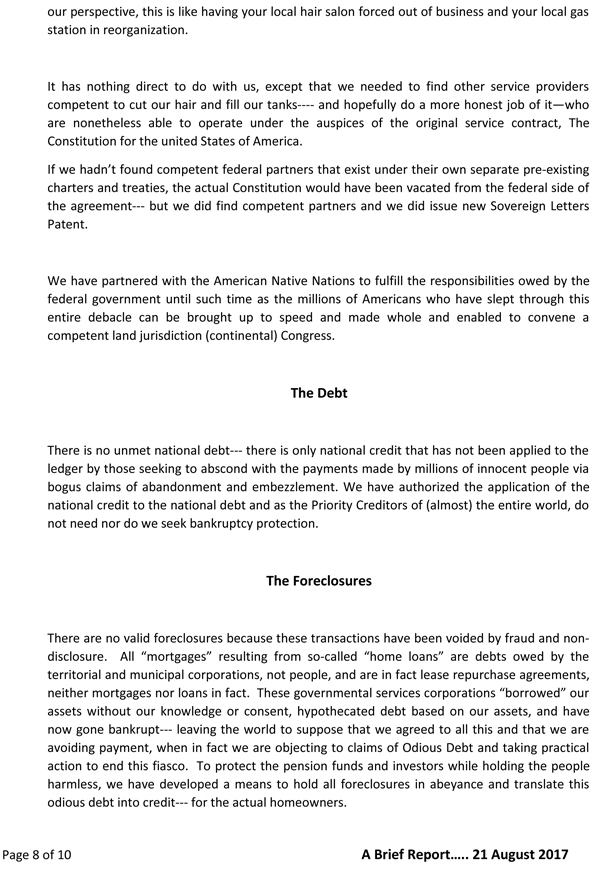 A Brief Report For Those Trying To Understand The New World: Page 8