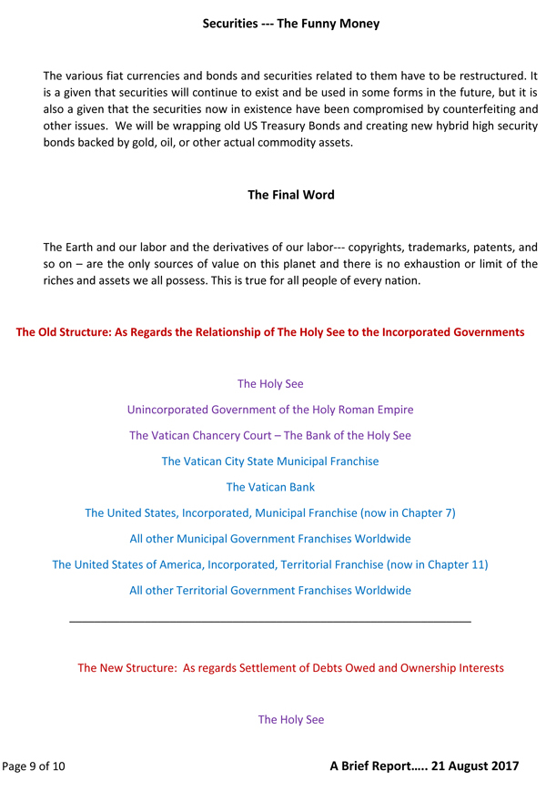 A Brief Report For Those Trying To Understand The New World: Page 9