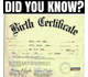 Icon of Government Issued Birth Certificate